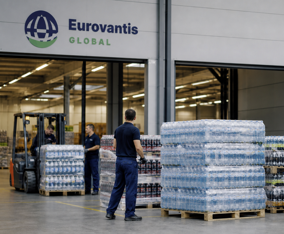Chargement de palettes boissons Eurovantis Global